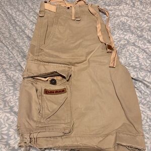 Abercrombie &Fitch Ezra Fitch cargo shorts  Military Distressed Airborne